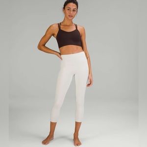 🆕 Lululemon Align High Rise Crop 23” in bone white